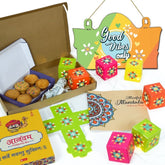 Wall Hanging with Mandala Coloring Book DIY Lights and Cookie Box